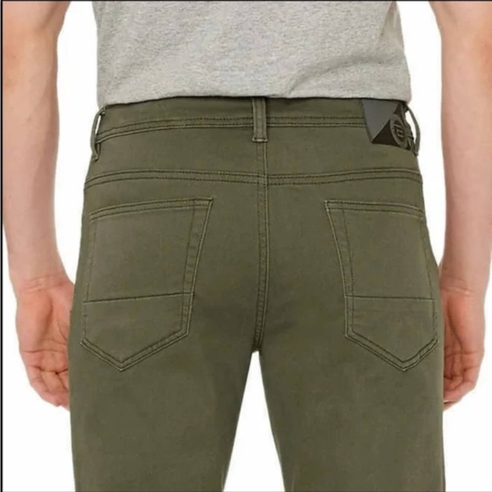 Buffalo David Bitton Archer Slim Stretch 5 Pocket Pant Green - Picture 4 of 9